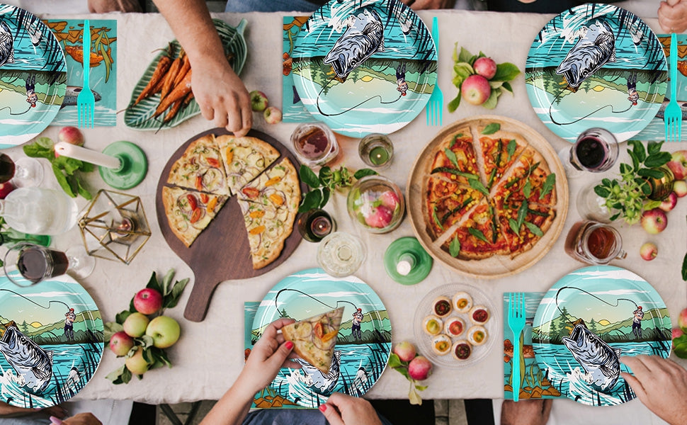 Summer Party Plates and Napkins-Grencian