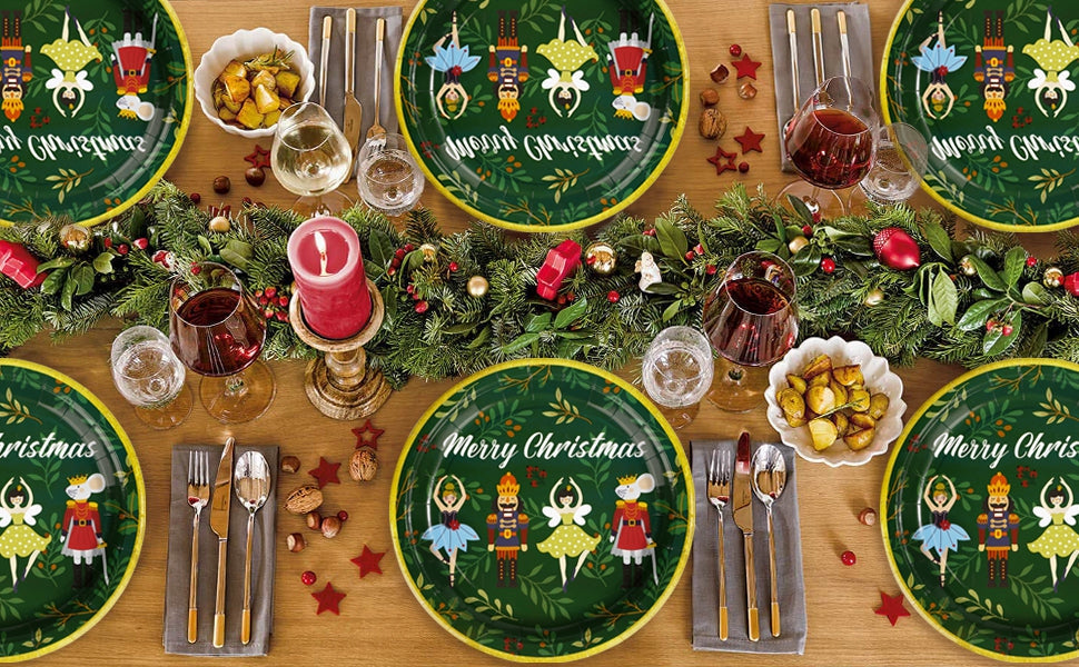 Christmas paper plates and napkins-Grencian