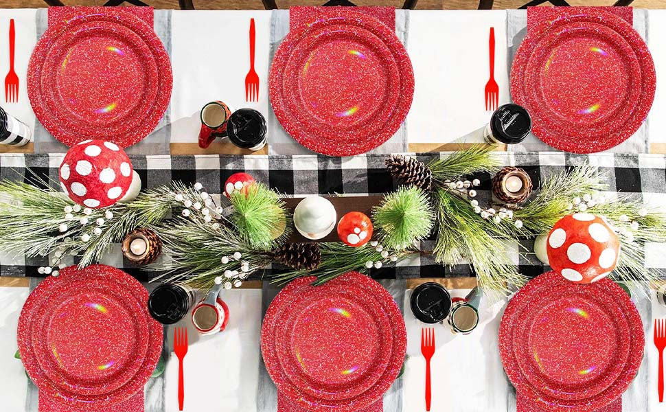 Red paper plates-Grencian