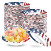 100 Pack 4th of July Paper Bowls - Grencian
