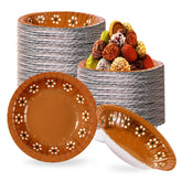 100 Pack Platos De Barro Mexicanos Paper Bowls - Grencian