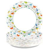 100 Pcs 7-inch Dinosaur Party Paper Plates - Grencian