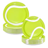100 Pcs 9" and 7" Tennis Party Paper Plates - Grencian