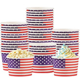 100 Pcs American Flag Ice Cream Snack Cup - Grencian