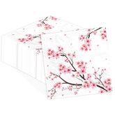 100 Pcs Cherry Blossom Square Party Napkins 2 Ply - Grencian