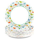 100 Pcs Dinosaur Party Paper Plates - Grencian