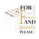 100 Pcs Friends Family Square Party Napkins - Grencian