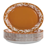 100 Pcs Mexican Cielito Lindo Clay Oval Party Paper Plates - Grencian