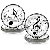 100 Pcs Music Notes Party Paper Plates - Grencian