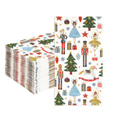 100 Pcs Paper Napkin 3 Ply Christmas Nutcracker - Grencian