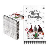 100 Pcs Paper Napkin 3 Ply Christmas Three Gnomes - Grencian