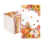 100 Pcs Paper Napkin 3 Ply Fall Thanksgiving - Grencian