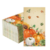 100 Pcs Paper Napkin 3 Ply Four Pumpkin - Grencian
