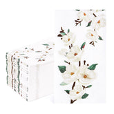 100 Pcs Paper Napkin 3 Ply Magnolia Flowers - Grencian