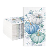 100 Pcs Paper Napkin 3 Ply Thanksgiving Pumpkins - Grencian
