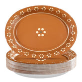 100 Pcs Platos De Barro Mexicanos Oval Party Paper Plates - Grencian