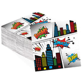 100 Pcs Super Hero Square Party Napkins - Grencian