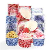 120 Pcs Blue Red Western Cowboy Snack Cups - Grencian
