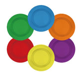 120 Pcs Rainbow Colorful Party Plates - Grencian