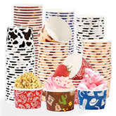 120 Pcs Western Cowboy Snack Cups - Grencian