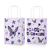 16 Pcs Purple Birthday Party Goodie Bags - Grencian