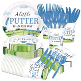 168 Pcs Golf Baby Shower Party Plates Napkins Cups and Forks - Grencian