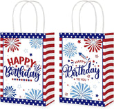16Pcs 4th of July Party Favor Bags Patriotic 250th Anniversary Goodie Bags - Grencian