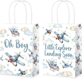 16Pcs Airplane Baby Shower Party Favor Bags Little Explorer Goodie Bags - Grencian