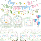 171Pcs Green Goose Gender Reveal Party Decorations Serves 24 - Grencian