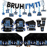 181 Pcs Bruh 11th Birthday Party Decorations Serves 24 - Grencian