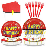 200 Pcs Anime Birthday Party Plates and Napkins - Grencian