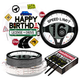 200 Pcs Drivers License 16th Birthday Party Plates and Napkins - Grencian