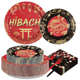 200 Pcs Hibachi Party Plates and Napkins