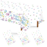 3Pcs Bubble Birthday Party Tablecloth - Grencian