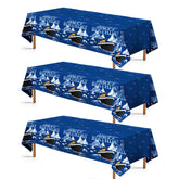 3Pcs Nautical Birthday Party Tablecloth - Grencian