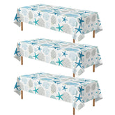 3Pcs Ocean Coral Party Tablecloth - Grencian