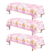 3Pcs Princess Castle Birthday Party Tablecloth - Grencian