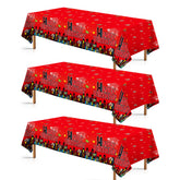 3Pcs Red Spider Birthday Party Tablecloth - Grencian