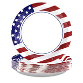 50 Pcs 10-inch Patriotic Party Paper Plates