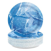 50 Pcs 9-inch Winter Frozen Party Paper Plates - Grencian