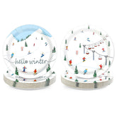 50 Pcs 9-inch Winter Skiing Party Paper Plates - Grencian