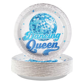 50 Pcs Dancing Queen Party Paper Plates - Grencian