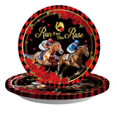 50 Pcs Kentucky Derby Party Paper Plates - Grencian