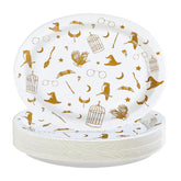 50 Pcs Magic Oval Paper Plates - Grencian