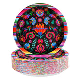 50 Pcs Mexican Party Paper Plates - Grencian