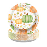 50 Pcs Orange Green Pumpkins Party Paper Plates - Grencian