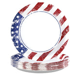 50 Pcs Patriotic Party Paper Plates - Grencian