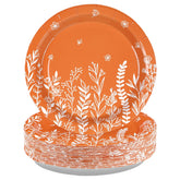 50 Pcs Fall Wildflower Party Paper Plates - Grencian