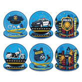 60 Pcs 7-inch Police Party Plates - Grencian