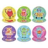 60 Pcs 9-inch Robot Birthday Party Plates - Grencian